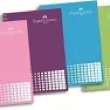 Faber-Castell PP Kapak 4 Blm Renkli Kenar Kare Defter 120 Yaprak (5075400160)
