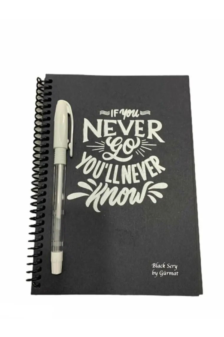 Lizy 17X24 Siyah Yapraklı Sketch  Defter 48Yp 120Gr