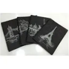 Lizy 17X24 Siyah Yapraklı Sketch  Defter 48Yp 120Gr