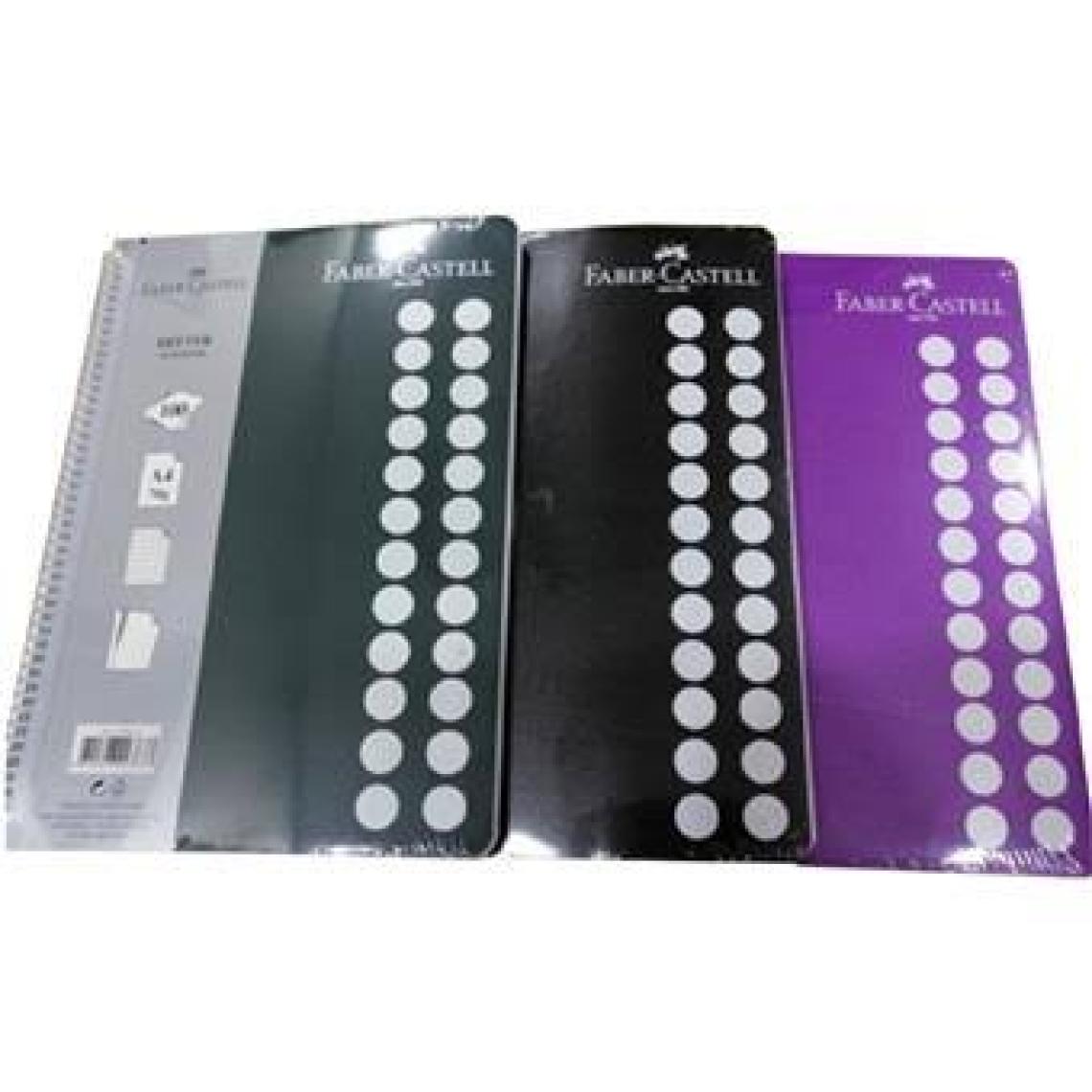 Faber-Castell PP Kapak Koyu Renkler Çizgili Defter 100 Yaprak (5075400114)