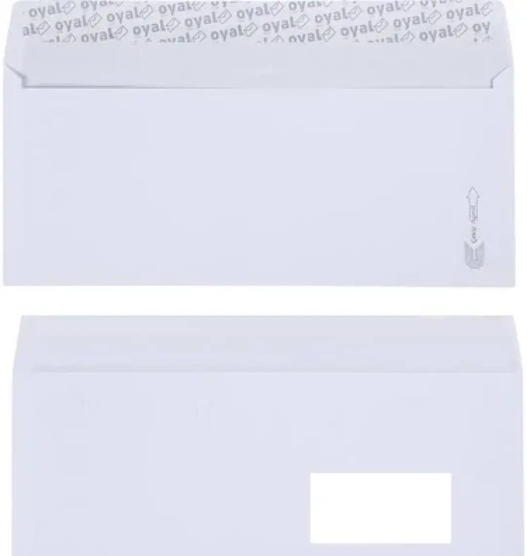 Oyal Diplomat Zarf Pencereli 105 x 240 mm Beyaz 500'lü Paket