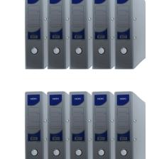 Geniş Plastik Klasör (56411-010) Beyaz 10 Lu Paket
