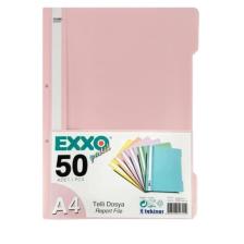 Pastel A-4 Telli Dosya Şeftali (50 Li Paket)