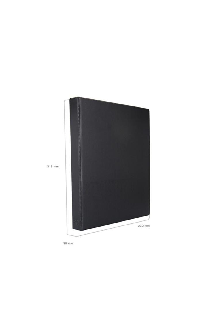 A4 Pvc 4 Halkalı Öğrenci Ve Ofis Tipi Evrak Sunum Klasörü Iç Cepli 27x32 Cm (200 Yaprak)