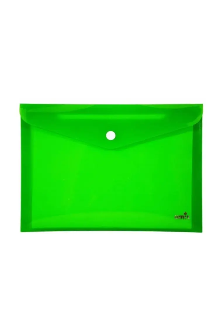 Umix Çıtçıtlı Zarf Dosya A4 Neon Yeşil
