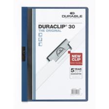 Sıkıştırmalı Dosya Duraclip Ortadan Klipsli 30 Syf A4 Lacivert 2200