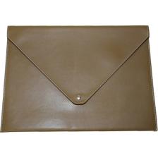 2K A4 Suni Deri Zarf Çıtçıtlı Dosya 25,5 x 33,5 cm Vizon