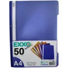 Exxo Metalik Telli Dosya 50'li Saks-Mavi