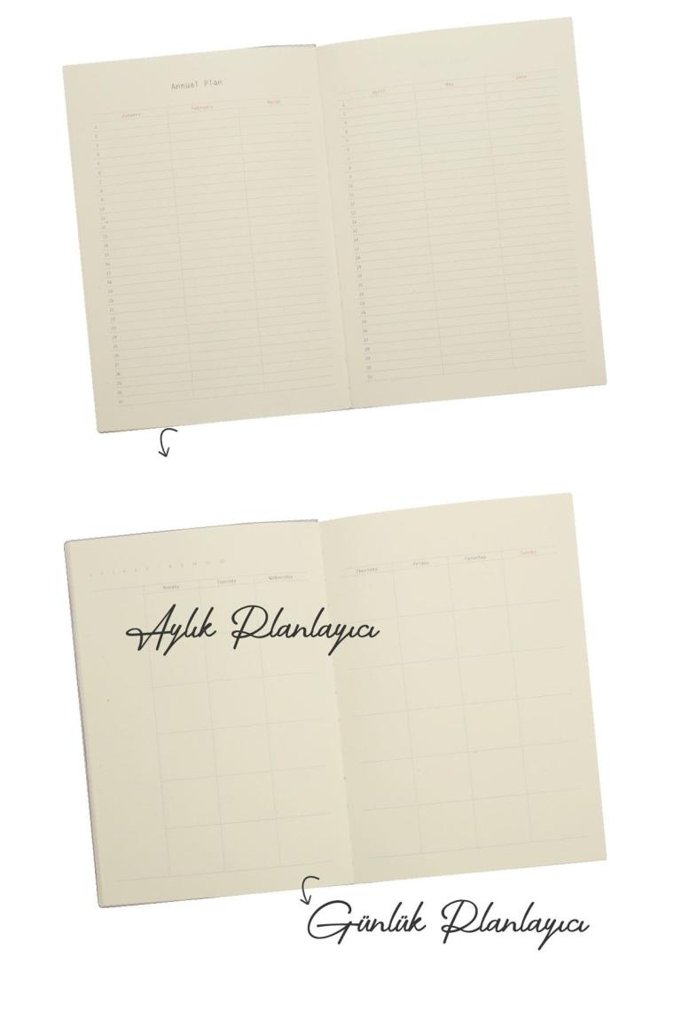 Smyth Pastel Tarihsiz Kalın Yapraklı Noktalı Defter 15x21 Cm (a5) Bej
