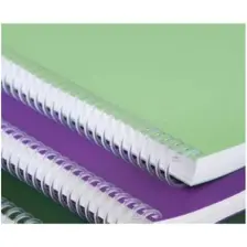 A4 72 Yaprak Spıralli- Plastik Kapak Defter Neon Cizgili
