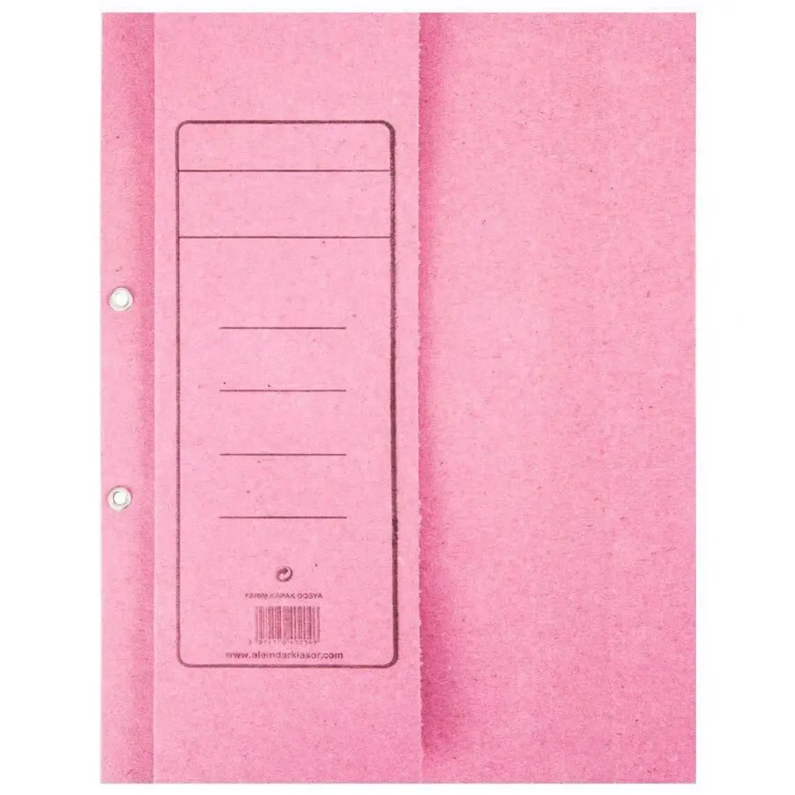 Alemdar Karton Telli Dosya Yarım Kapak Lüks Pembe 25Li Paket