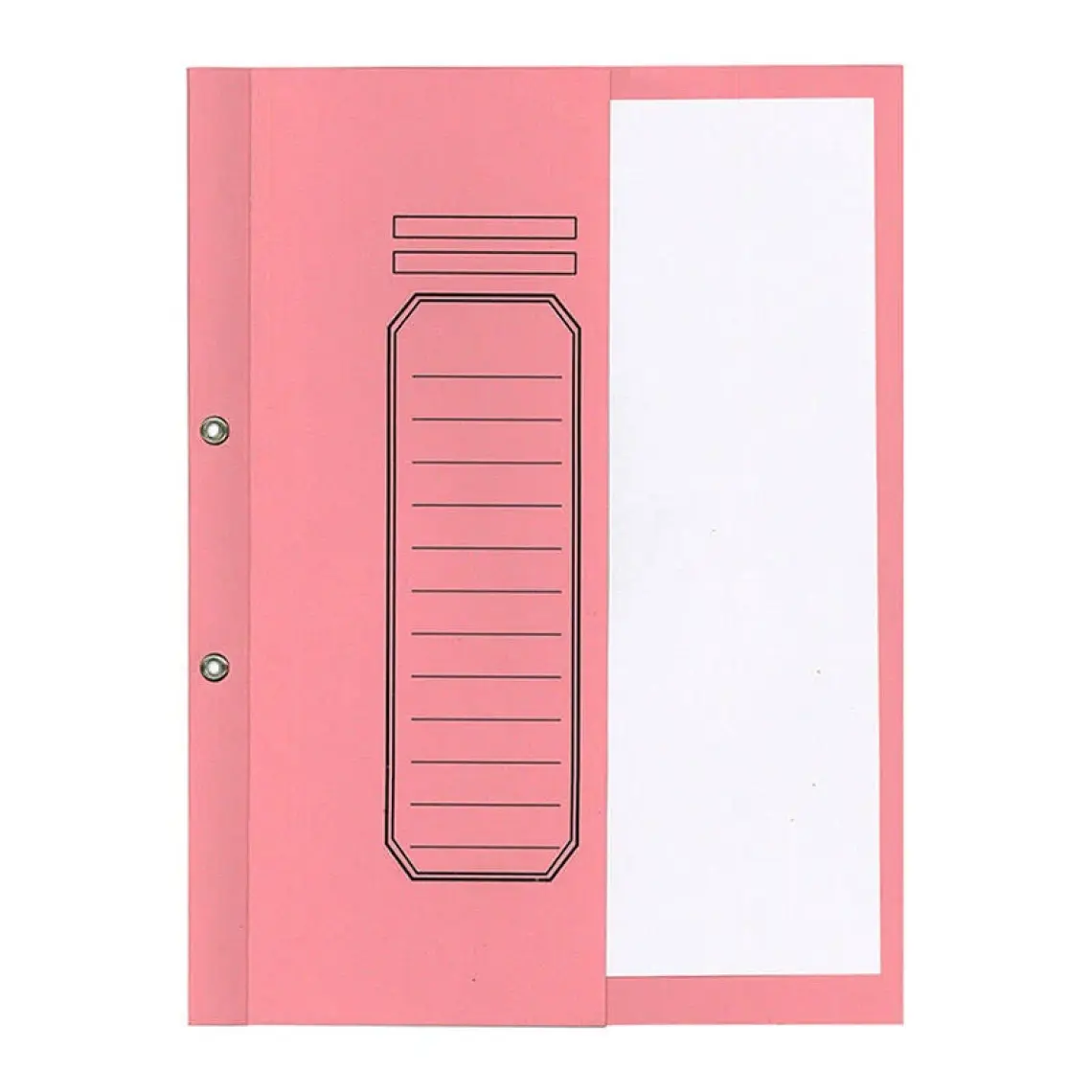 Alemdar Karton Telli Dosya Yarım Kapak Lüks Pembe 25Li Paket