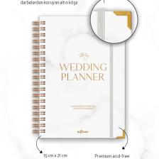Düğün Planlayıcısı Altın Köşeli Ajanda Luxury Wedding Planner