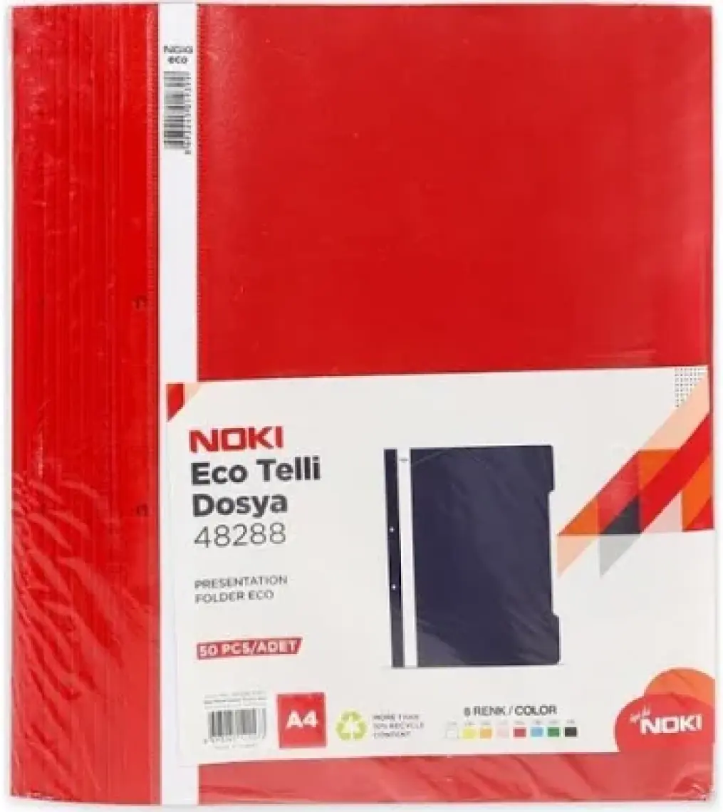 Noki Kırmızı Telli Dosya Eco 50'li