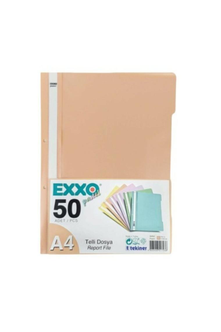 Exxo Pastel Telli Dosya 50'li Şeftali