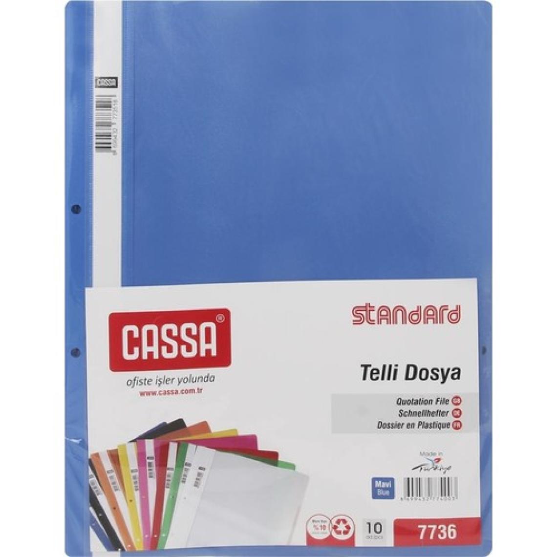 Cassa Standard Mavi Telli Dosya (10'Lu)