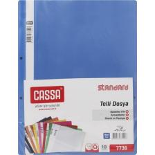 Cassa Standard Mavi Telli Dosya (10'Lu)