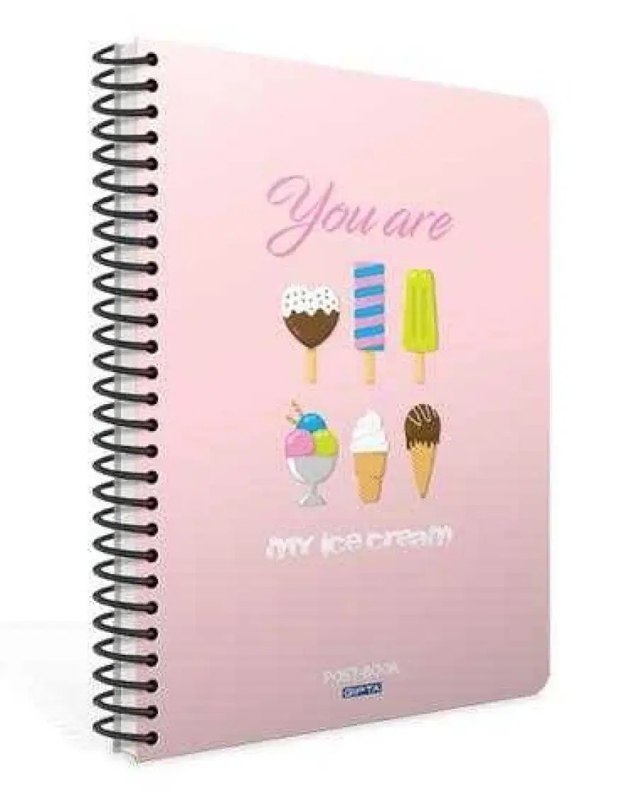 Pastoral Spiralli Pp.kapak A6 80yp. Kareli Defter