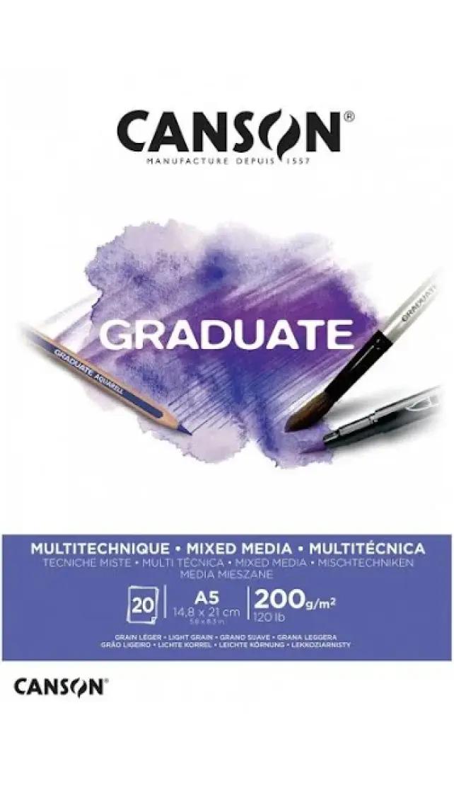 Graduate Çizim Defteri 200gr A5 20 Yaprak