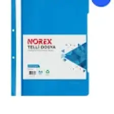 Norex UL50T-130 A4 Telli Dosya Mavi 50 Li Paket