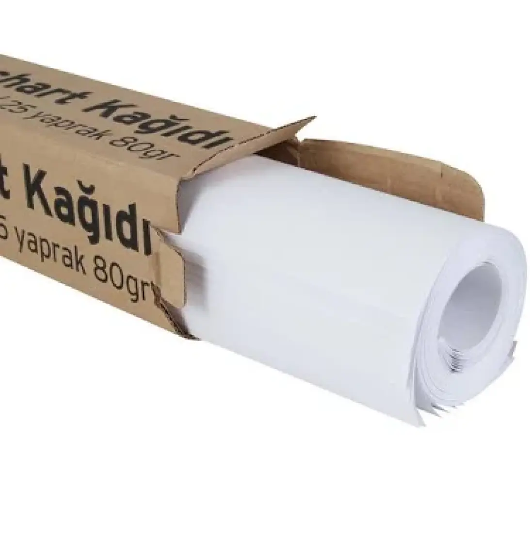 Kraf Flipchart Kağıdı Rulo 25Yp 703G 80 Gram 90 X 64 Cm