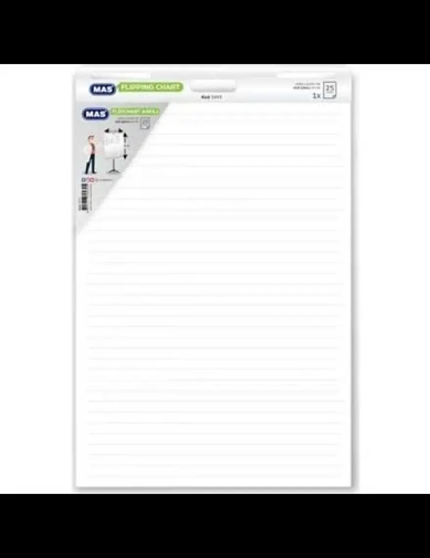 Mas Flipchart Askılı 64 x 90 Çizgili 25 Yaprak 3693