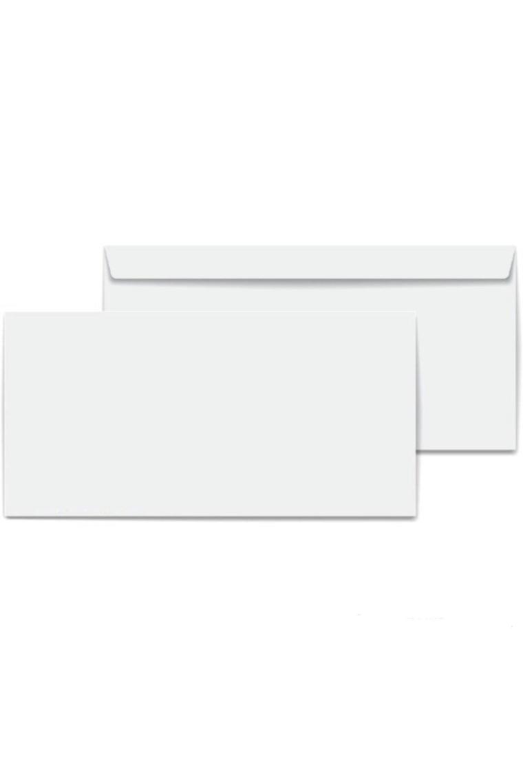 Gen-Of Penceresiz Diplomat Zarf Silikonlu 105 x 240 mm 110 gr 100'LÜ Beyaz