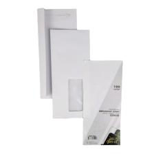 Gen-Of Pencereli Diplomat Zarf Silikonlu 105 x 240 mm 110 gr 100'LÜ Beyaz