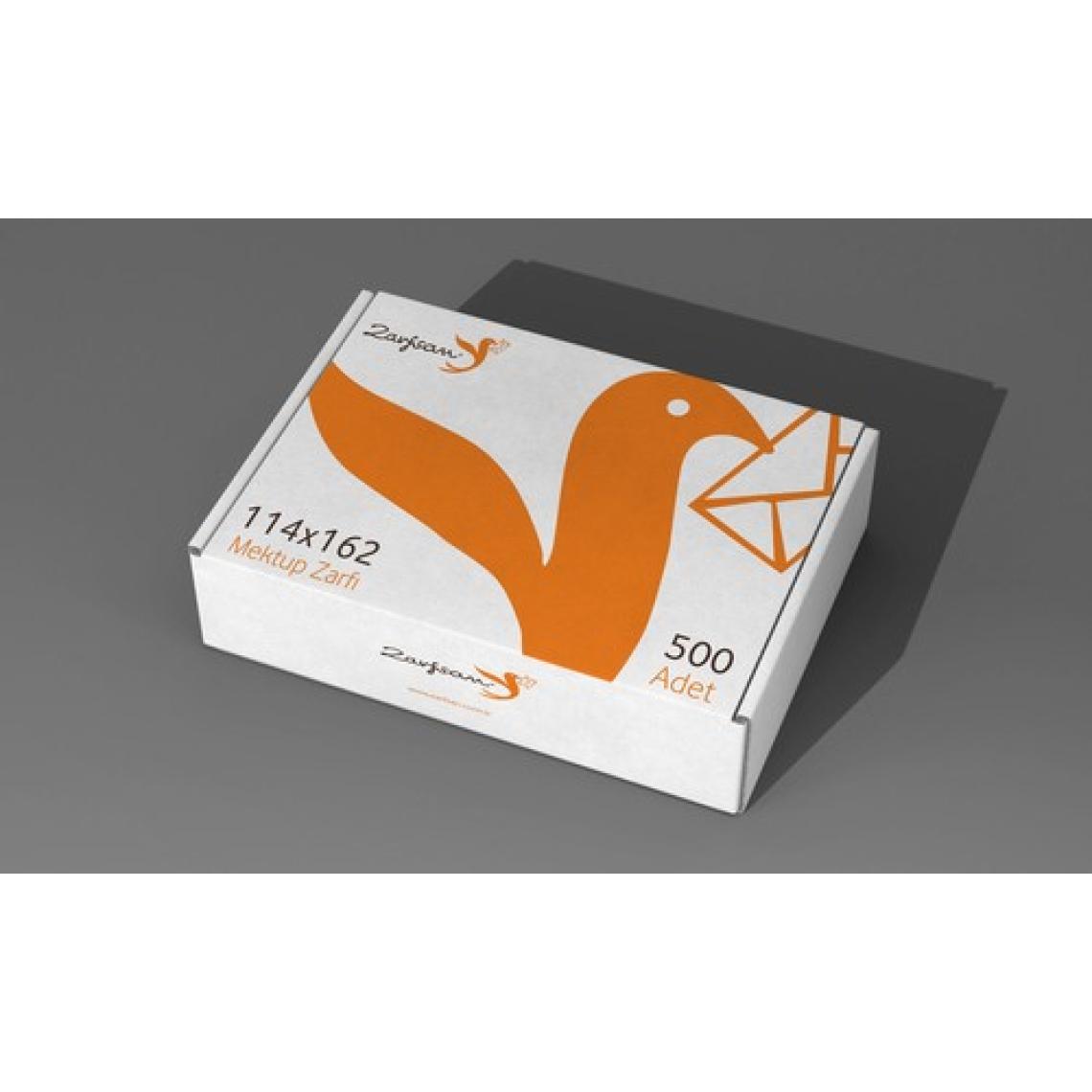 Zarfsan Mektup Zarfı Silikonlu Kare 70 gr 11,4 x 16,2 cm 500'lü