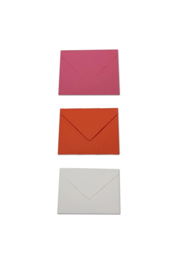 Pera İstanbul 12 Adet 7 x 9 Renkli Mini Zarf 6 Renk