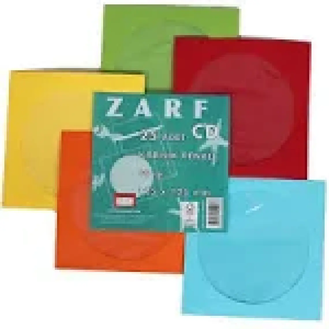 Yener 125X125 Mm 80Gr 25’Lik Fsc Kırmızı ve Turuncu Cd Zarfı