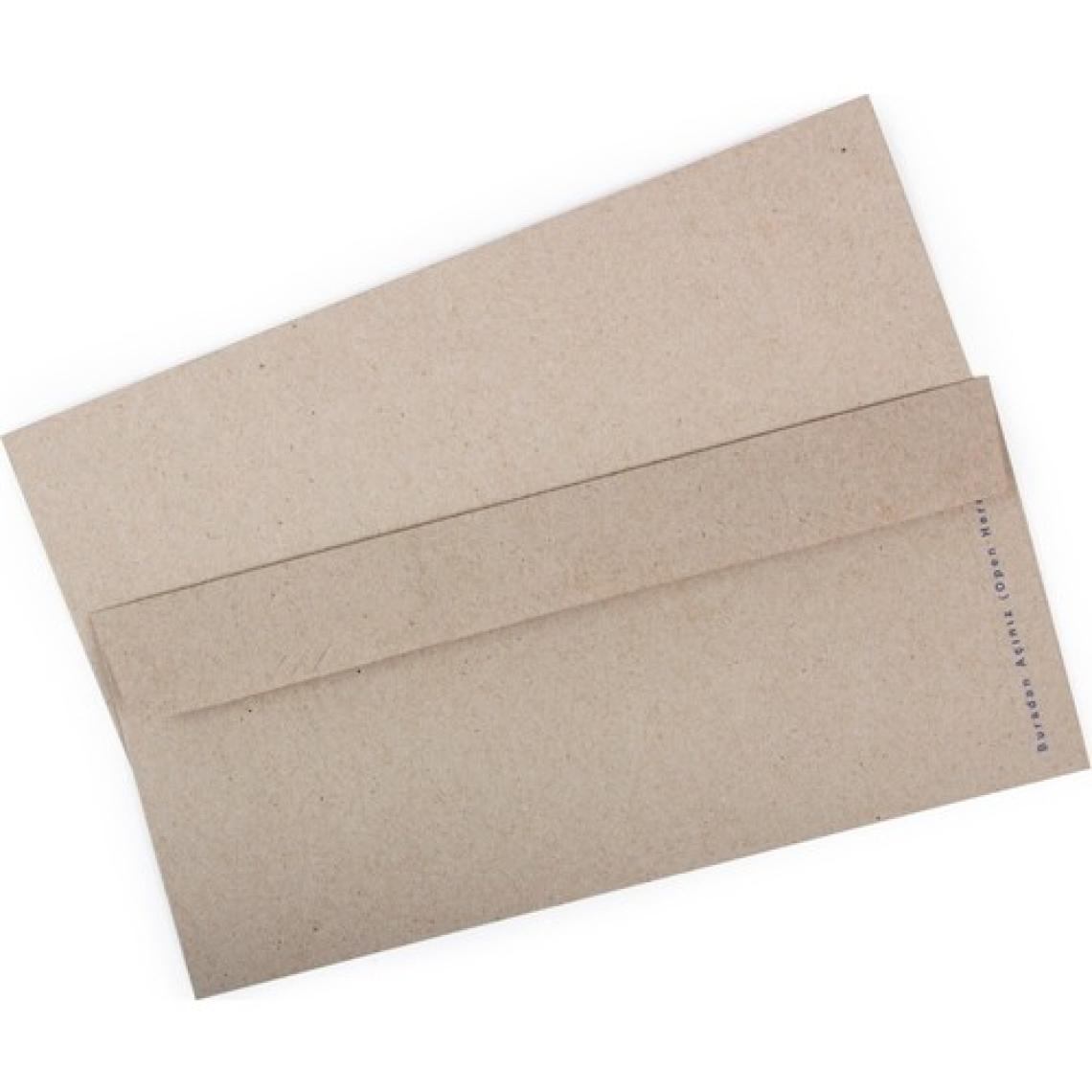 Diplomat 105x240 Kraft Düz 90grZarf 100'lük Paket