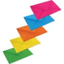 Zarfsan Karışık Renkli Davetiye Zarfı 13 x 18 cm 1.hamur 50'li