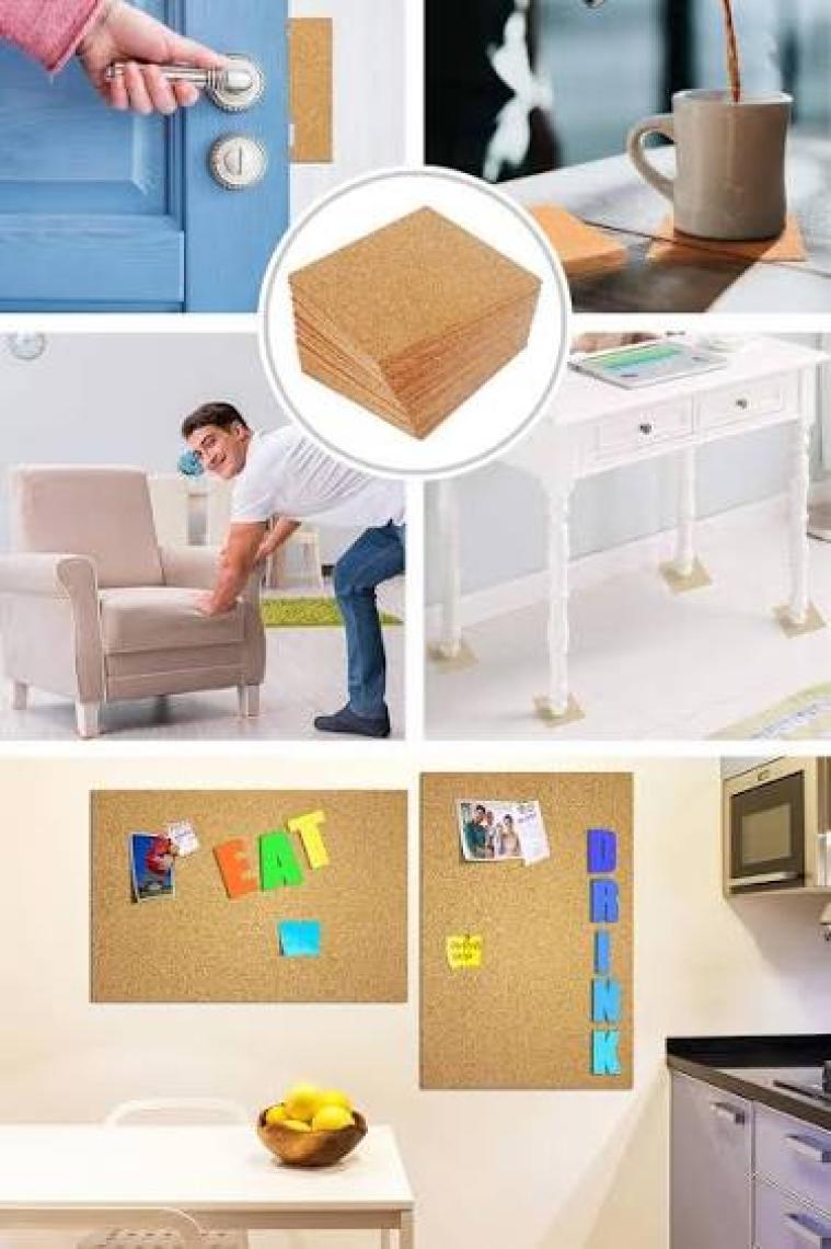 Direkt-Al Yapışkanlı Mantar Levha Arkası 2 mm 20 x 30 cm 2'li