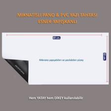 Direkt-Al Mıknatıslı Duvar Pano-Pvc Yazı Tahtası-Yapışkanlı 33X69 Cm