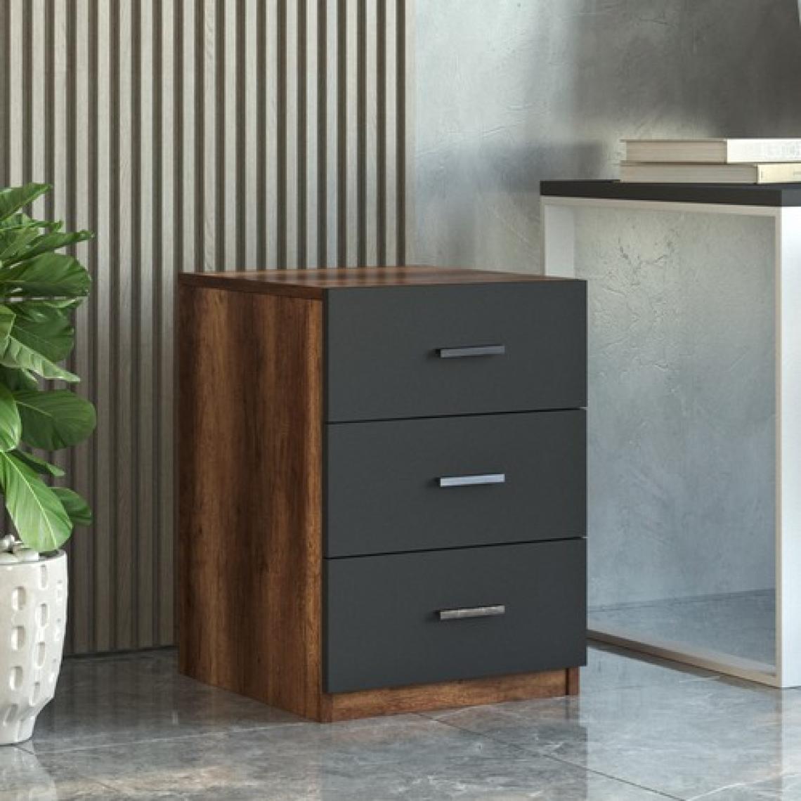 Yurudesign Vario C Ofis 3 Lü Keson Barok-Antrasit