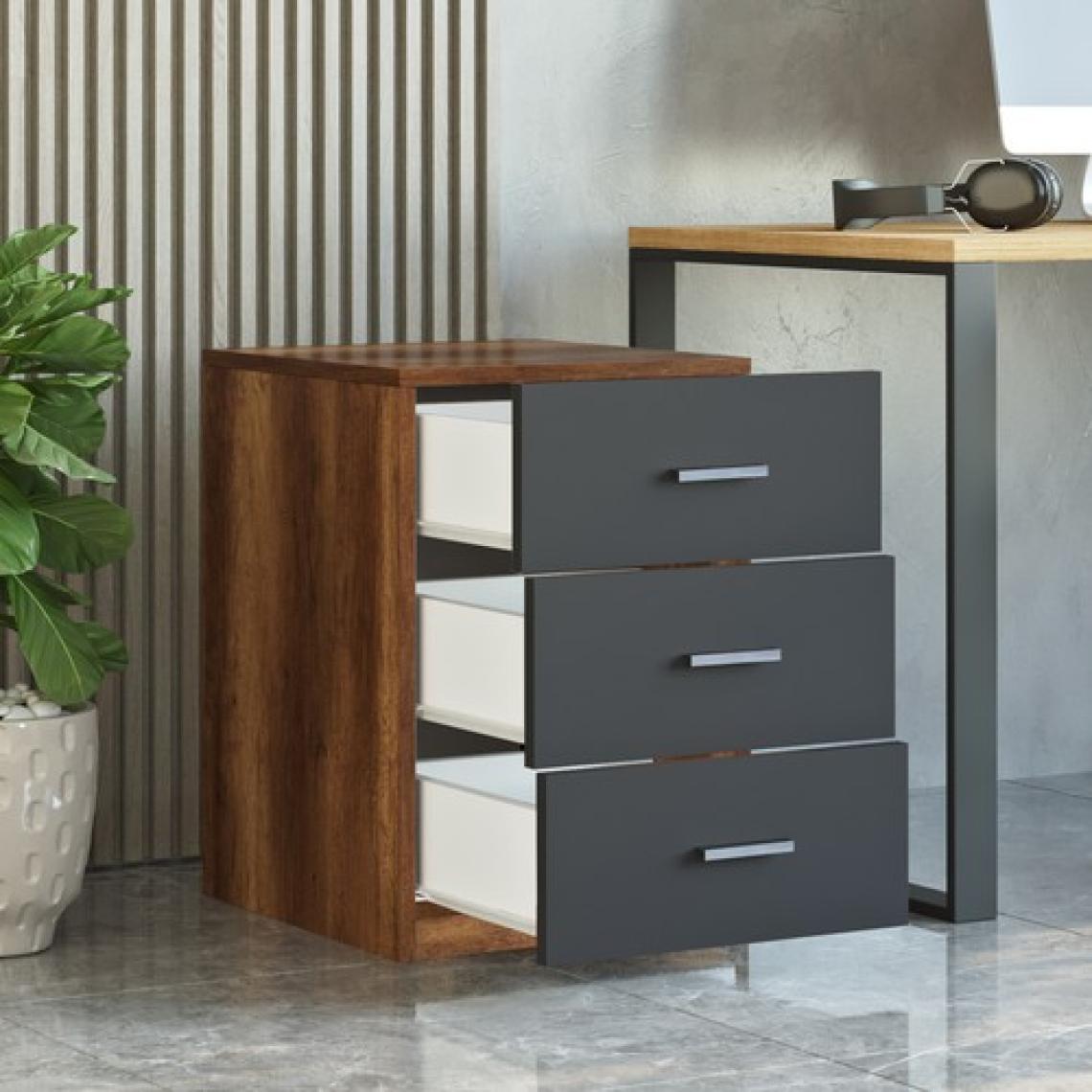 Yurudesign Vario C Ofis 3 Lü Keson Barok-Antrasit