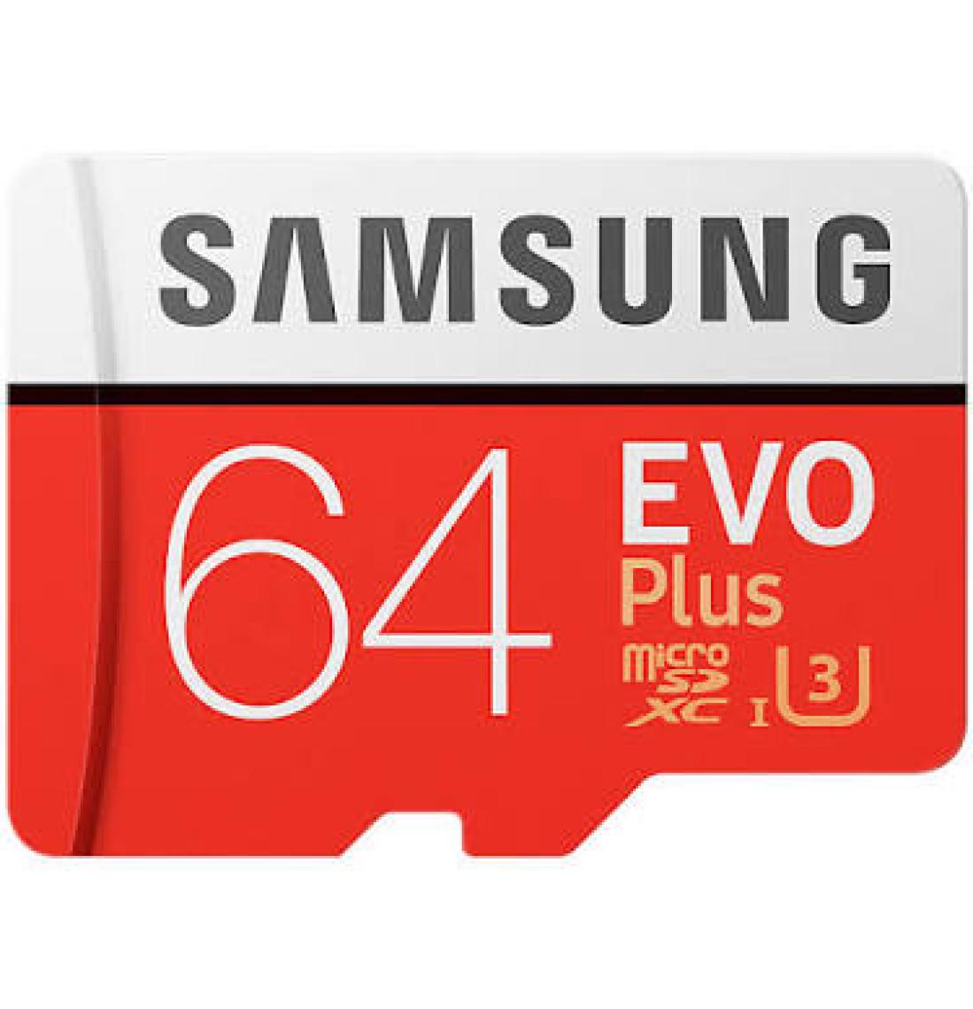 Samsung EVO Plus 64GB 100 MB/s microSDXC Kart (SD Adaptör) MB-MC64GA/TR