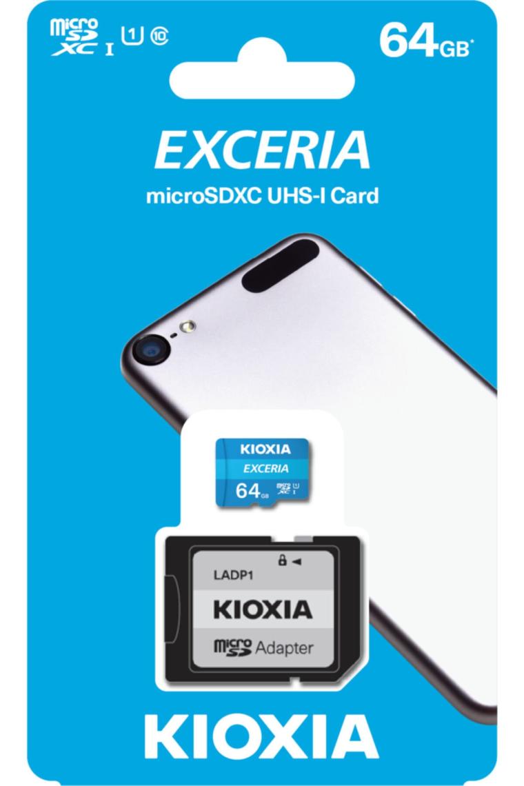 Kioxia Exceria LMEX1L064GG2 Class 10 UHS-I U1 64 GB Micro SD Kart