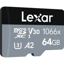 64gb 1066x Microsdxc Uhs-ı U3 V30 A2 C10 4k Uhd 160m Hafıza Kartı Sd Adaptör (SİLVER SERİES)