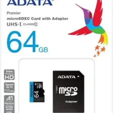 Adata 64GB Premier microSDXC Card with Adapter UHS-I Class10 V10 Hafıza Kartı