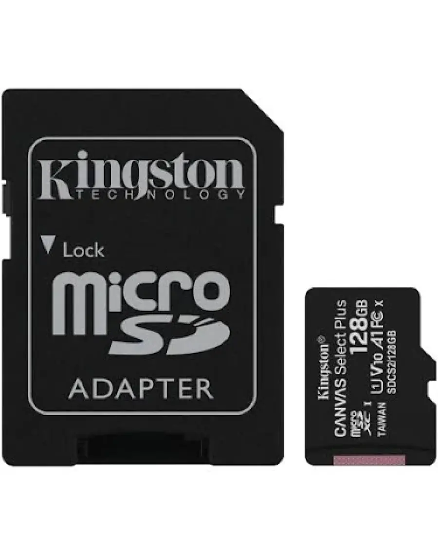 Kingston SDCS2-128GB 128GB micSDXC Canvas Select Plus 100R A1 C10 Card + ADP Hafıza Kartı