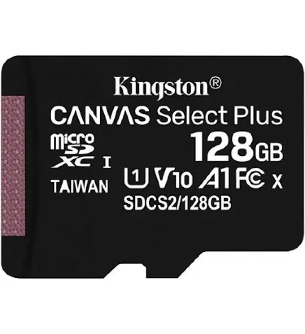 Kingston SDCS2-128GB 128GB micSDXC Canvas Select Plus 100R A1 C10 Card + ADP Hafıza Kartı