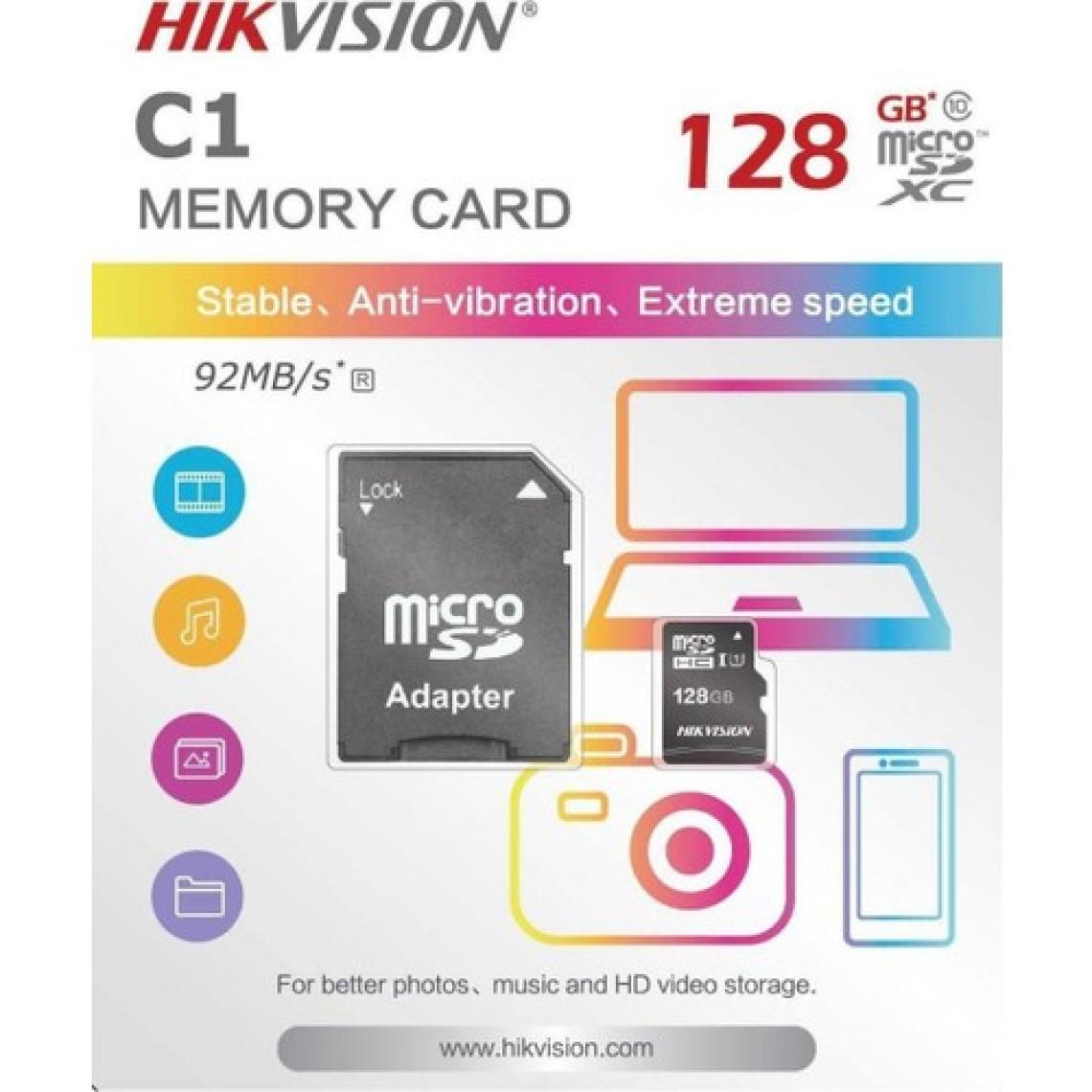 Hikvision HS-TF-C1-128G Class 10 U1 128 GB Micro SD Kart