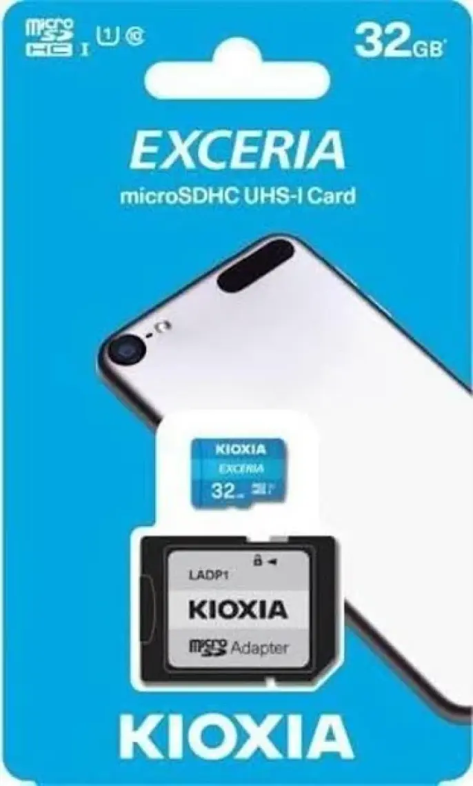 Kioxia 32GB Exceria MicroSDHC UHS-1 Class-10 100MB/sn Hafıza Kartı (LMEX1L032GG2)