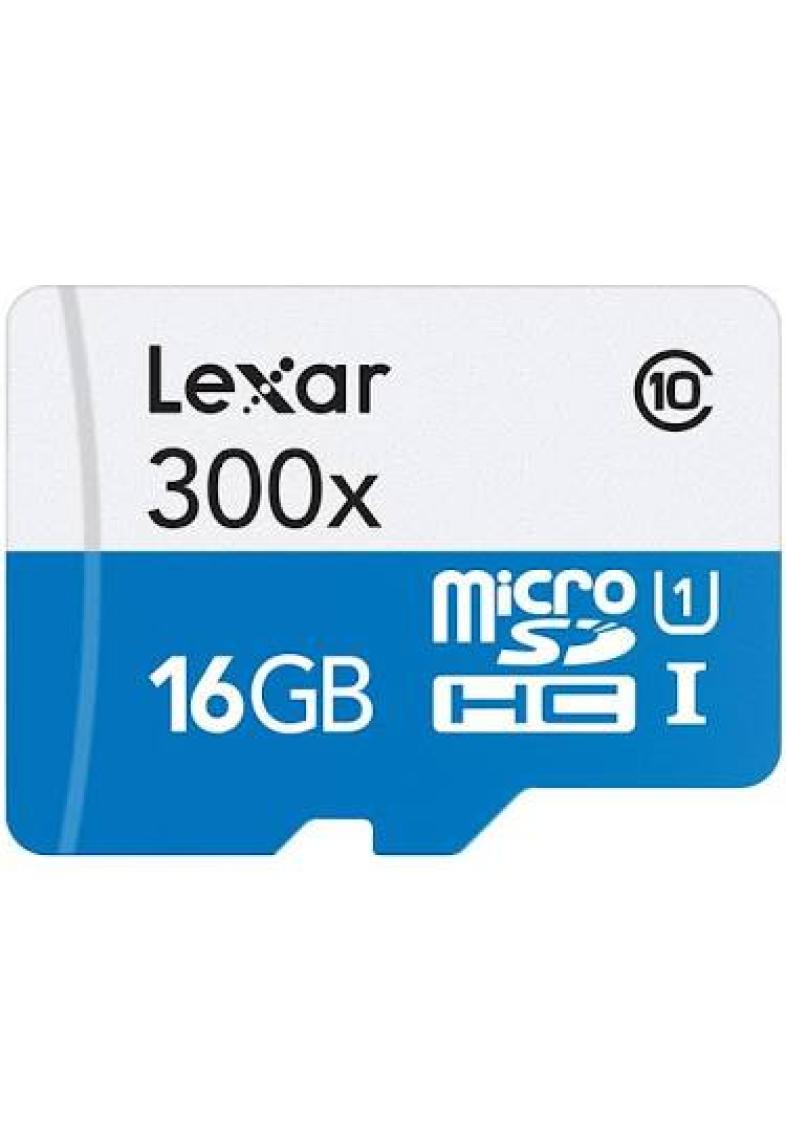Lexar 16GB microSDHC Class 10 45mb/s Hafıza Kartı (adaptörlü) LSDMI16GBBEU300A