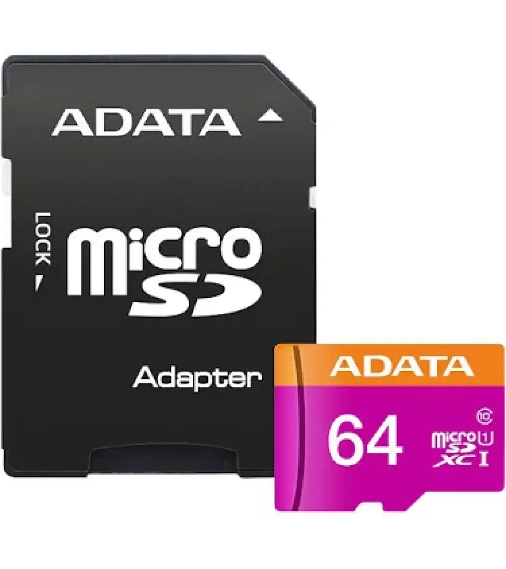Adata Premier 64GB 80MB/s microSDXC UHS-I Hafıza Kartı + Adaptör AUSDX64GUICL10-RA1