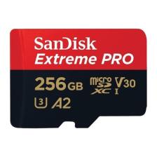 SanDisk Extreme Pro 256GB Micro SDXC UHS-I U3 A2 V30 Hafıza Kartı SDSQXCZ-256G-GN6MA