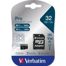 Verbatim Pro U3 Micro SDHC/SDXC Adaptörlü 32 GB Hafıza Kartı