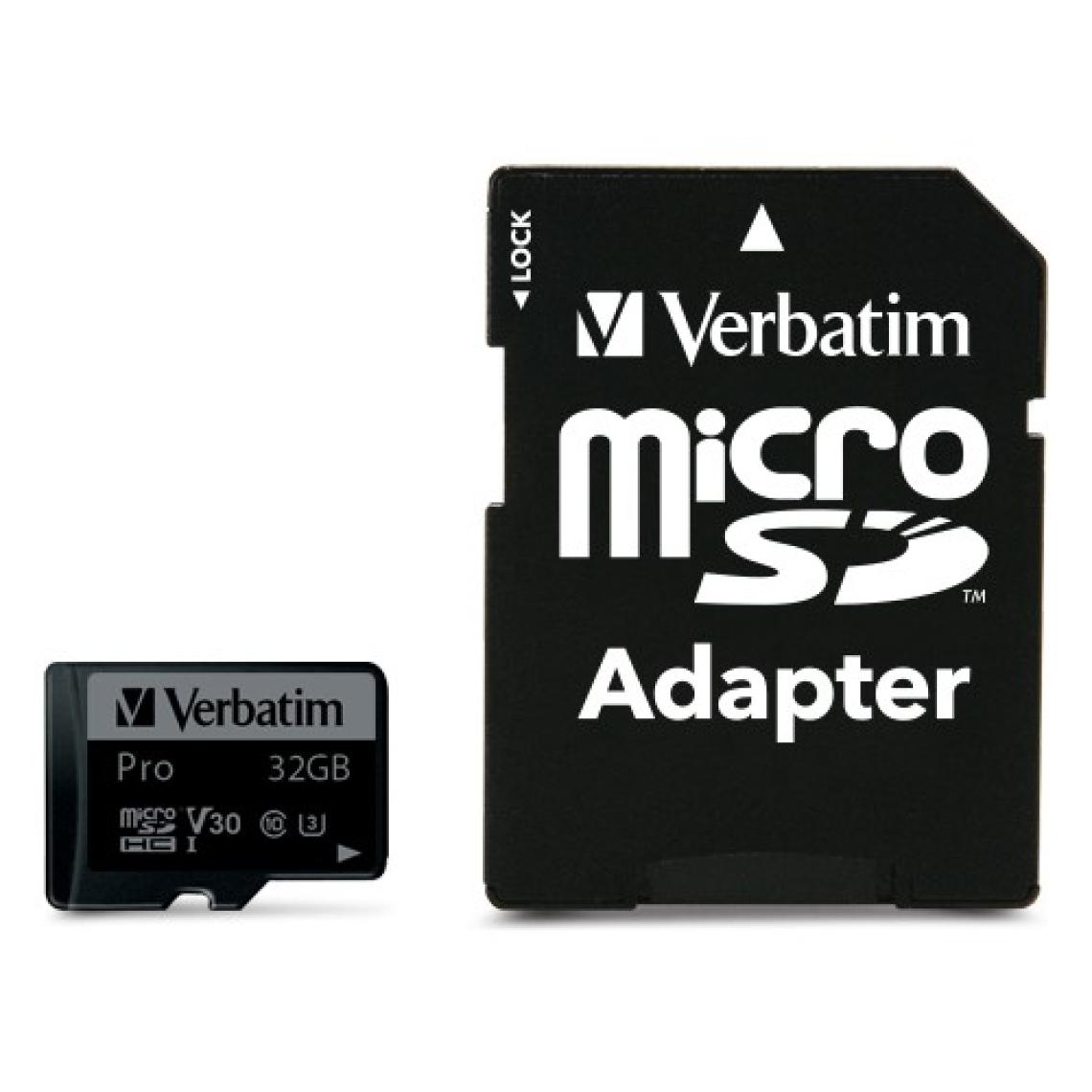 Verbatim Pro U3 Micro SDHC/SDXC Adaptörlü 32 GB Hafıza Kartı